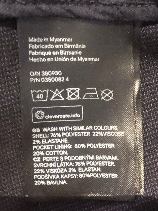 NWT H&M Blue Slim Trousers. NEW - Picture 6 of 6